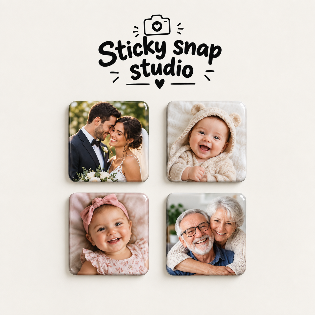 Custom photo magnets